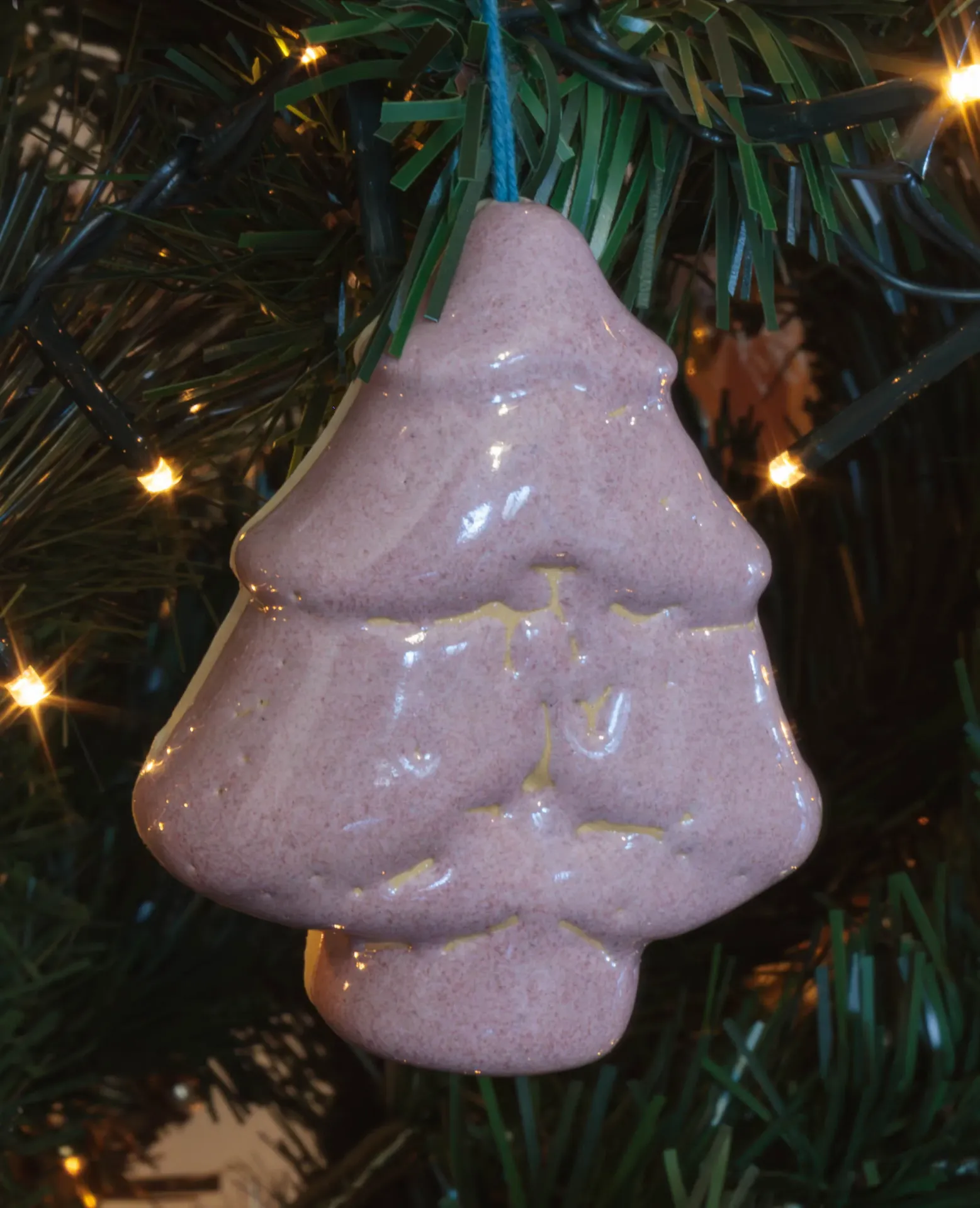 Décoration Quartz rose (Sapin défaut)